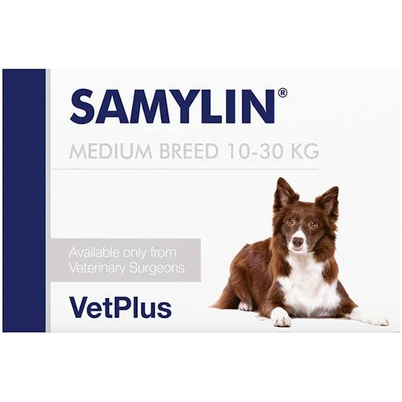 Vetplus Samylin 適肝能肝臟補充藥丸 Medium breed (10-30kg 中型犬) 30粒