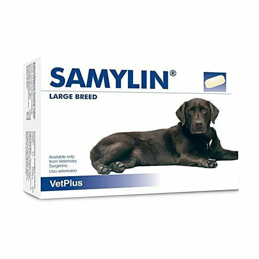 VetPlus - Samylin Tablet (Liver Supplement For Large Breed Dogs 30 - 40kg) 30 Tablets 肝臟補充藥劑 - 30粒 大型犬用款